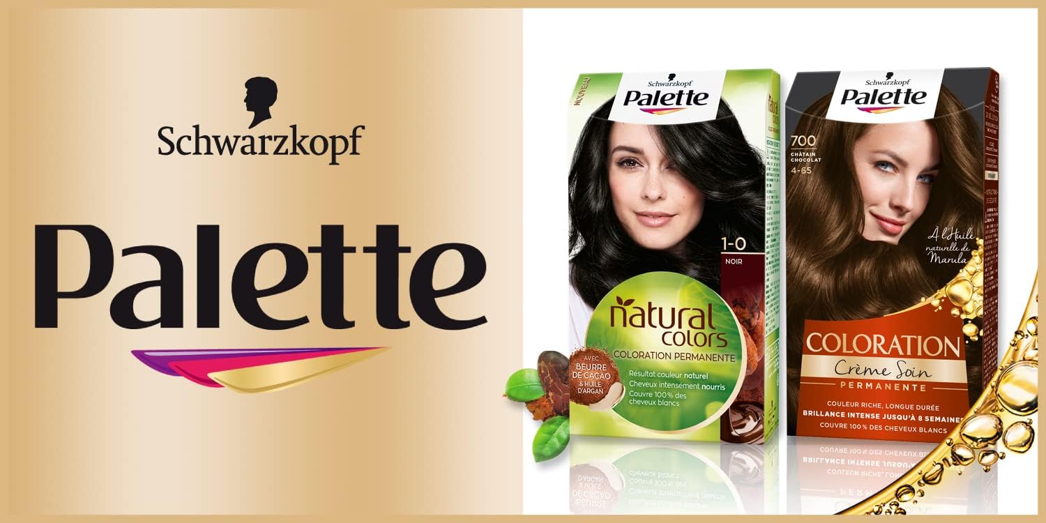 Schwarzkopf - Palette coloration permanente - couvre 100% cheveux blancs - 8 semaines - 750