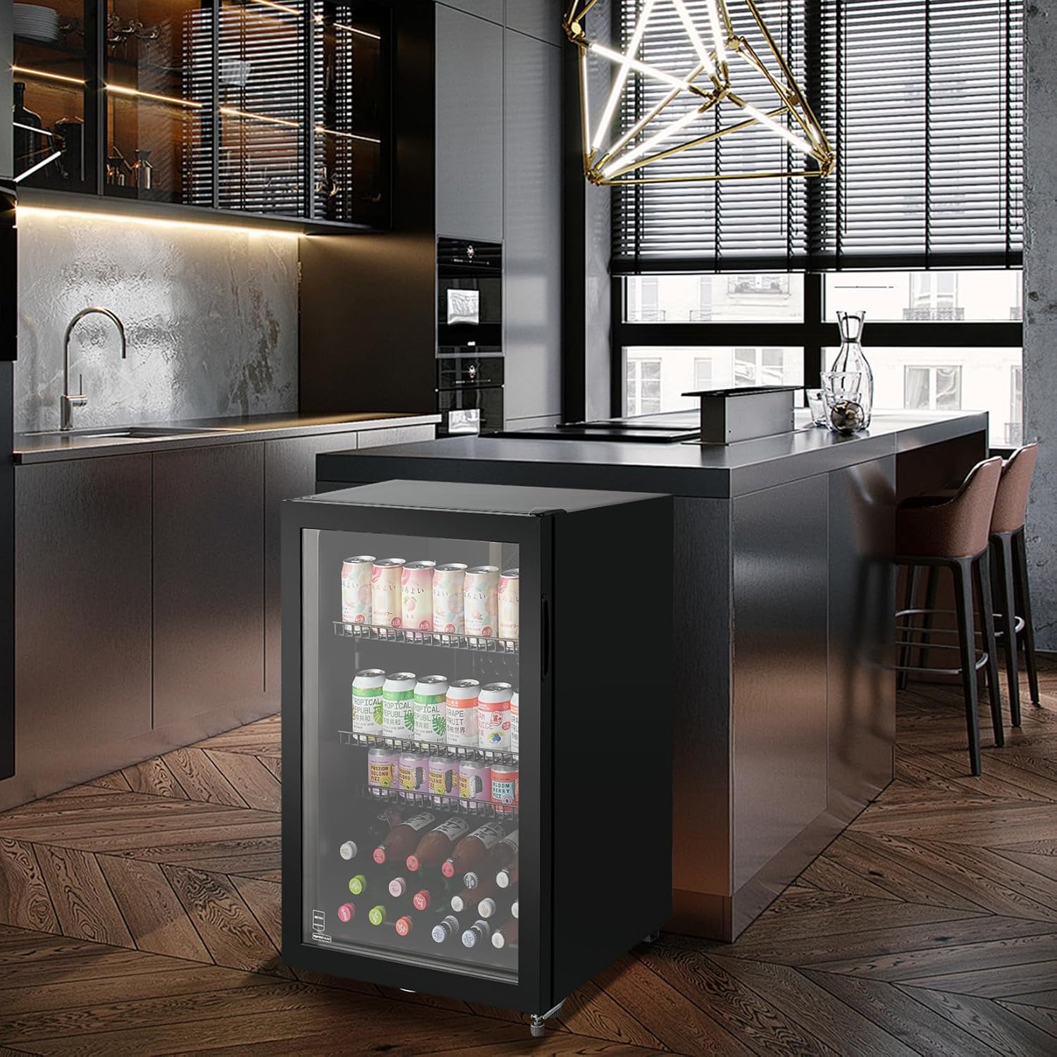 METRO Professional - Réfrigérateur boissons - 54.5x54x84 cm - 118 L, statique, serrure - GSC2125B