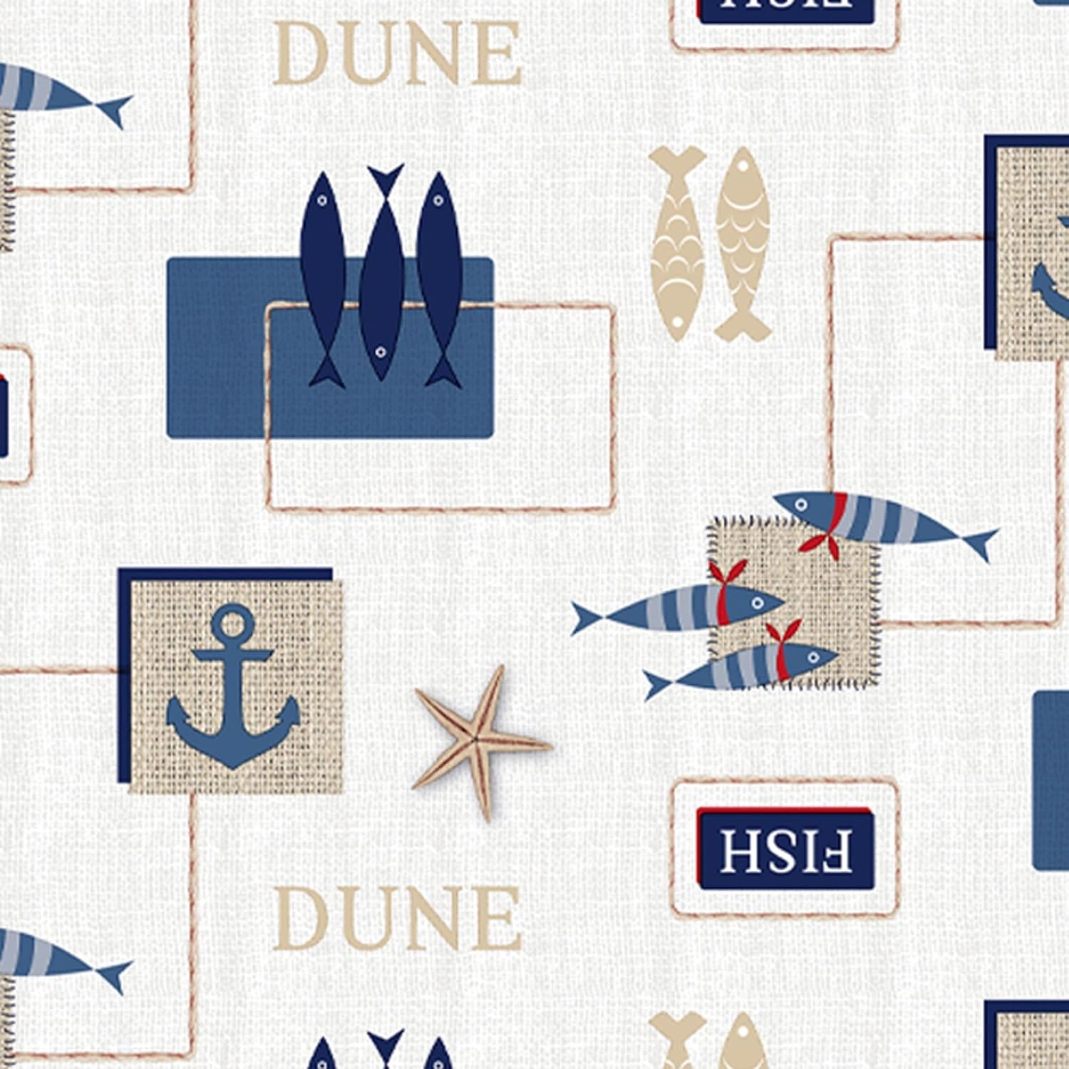 Nappe en toile cirée - rectangulaire 240x140 cm - anti-taches, imperméable, entretien facile, coloris bleu Sea