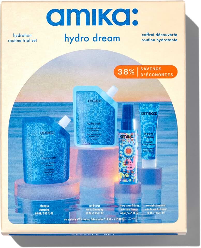 Amika - Hydro Dream routine hydratation - lot de 4 soins essentiels