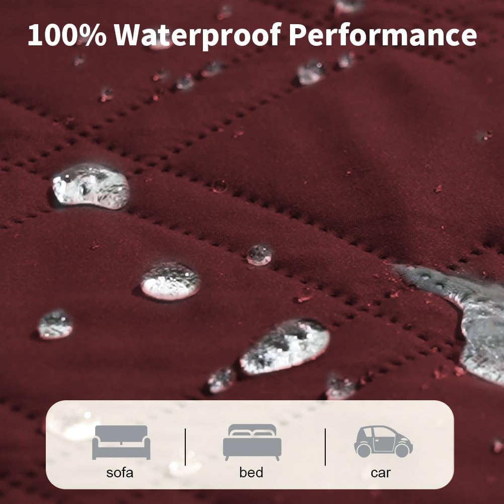 DUJUIKE - housse imperméable canapé, 208x208cm, antidérapante, protection animaux