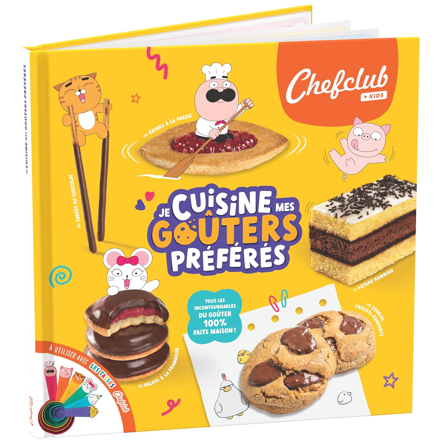 Livre de recettes - Goûters faits maison - coffret créatif - Pâtisserie enfant