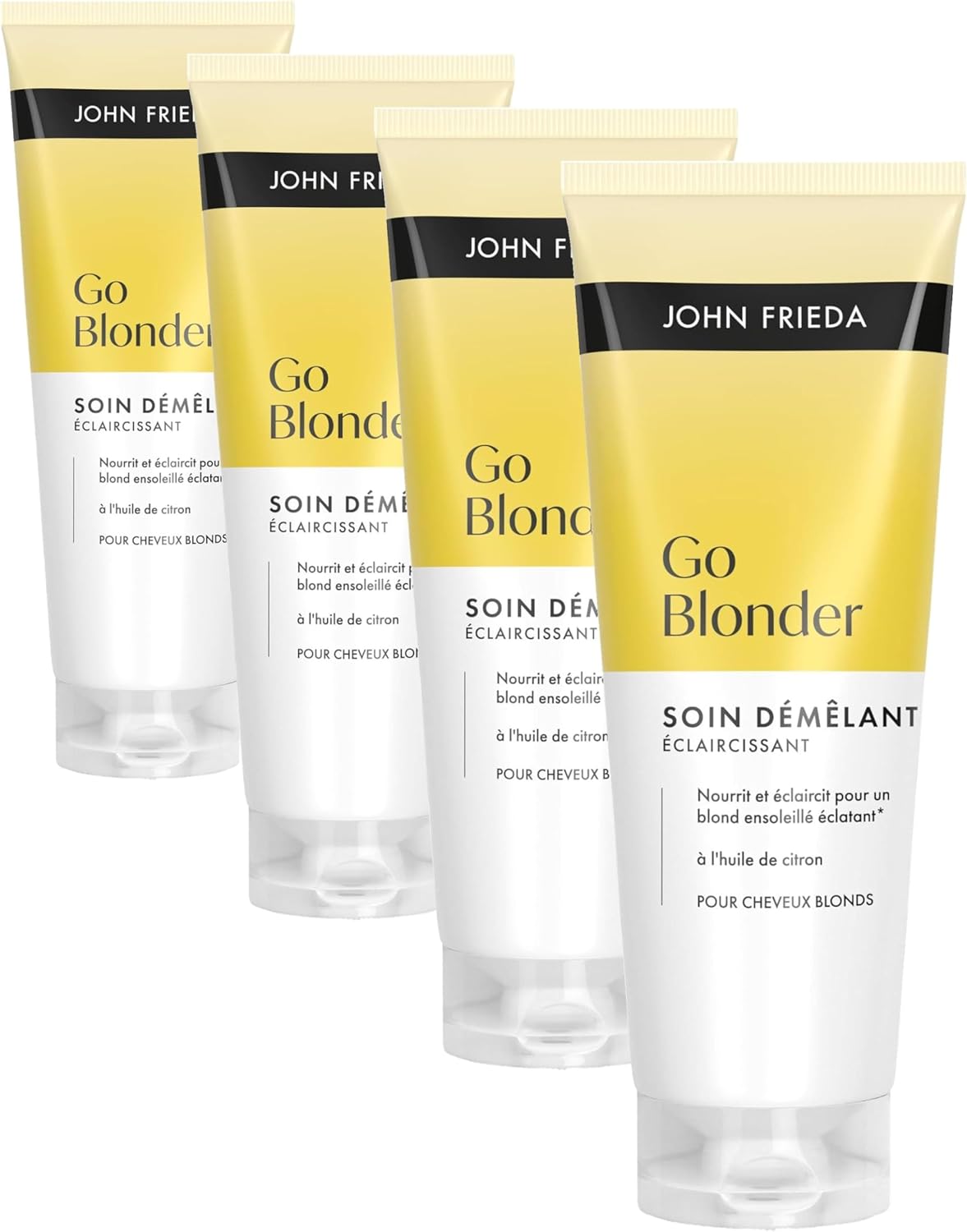 John Frieda - Go Blonder Soin Démêlant 75ml x4 - éclaircissant doux