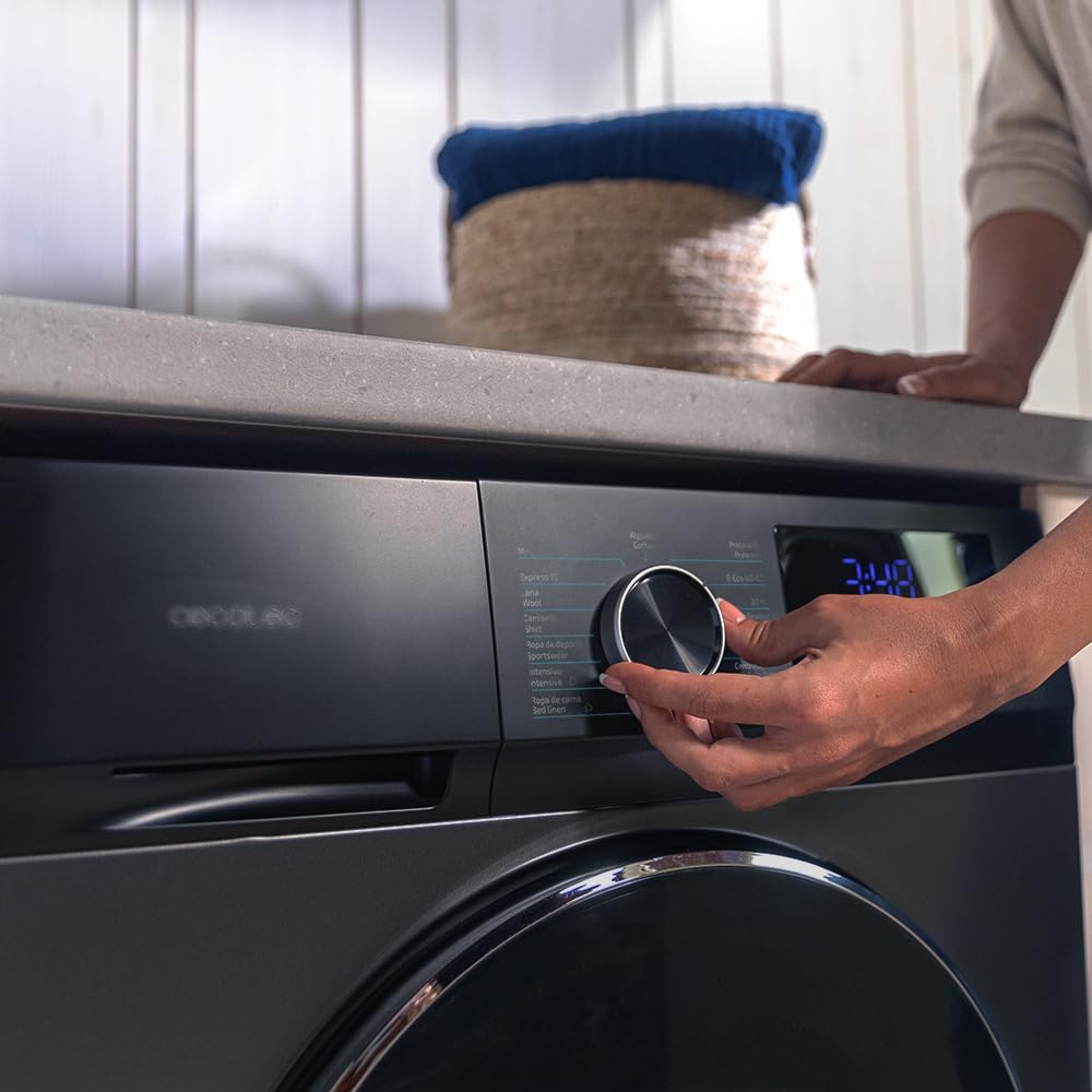 Cecotec - Bolero Dresscode 7500 Inverter - 7kg - Classe A, 1400tr/min, Steam Max, 16 programmes