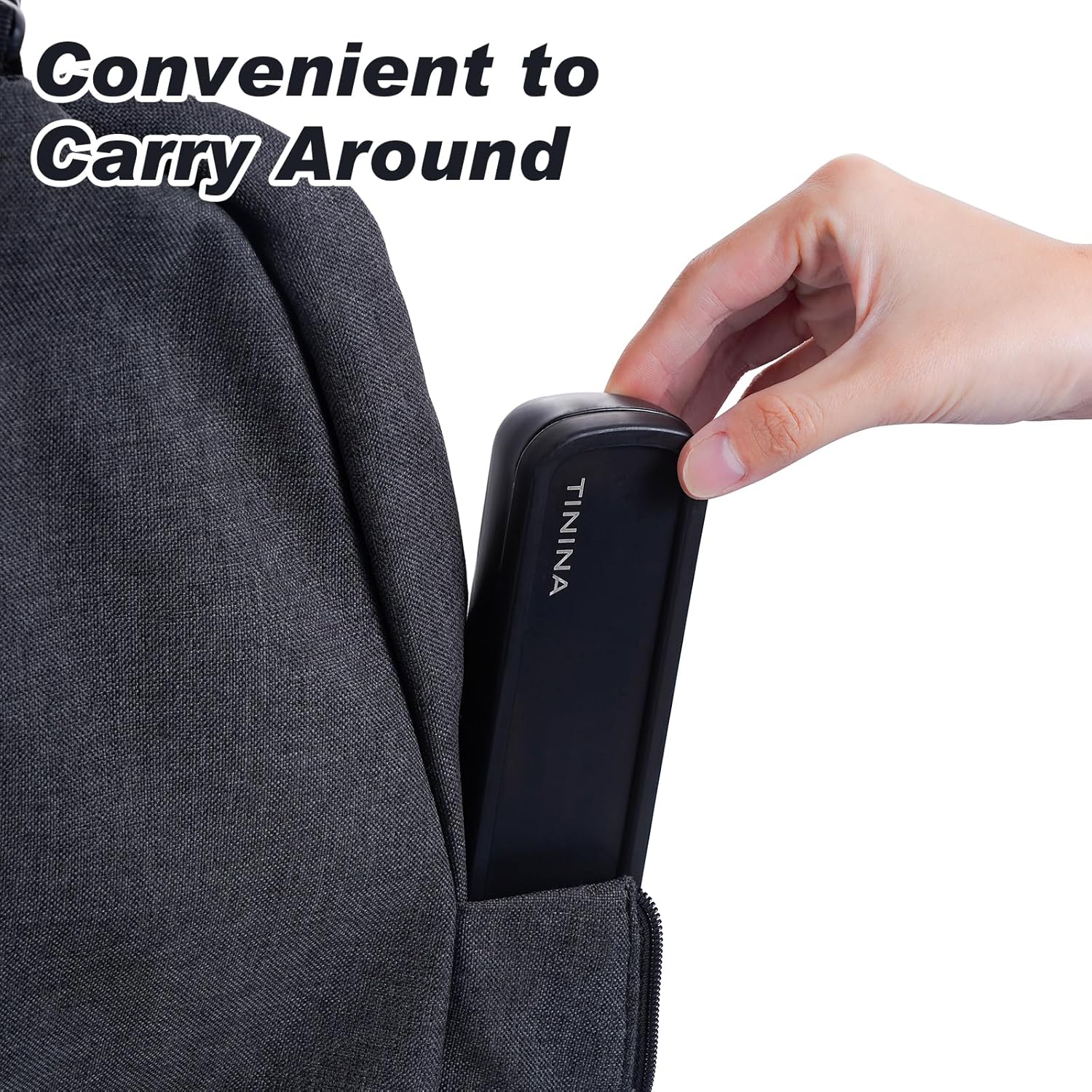 Couverts de camping portables inox, étui solide, lavable, noir