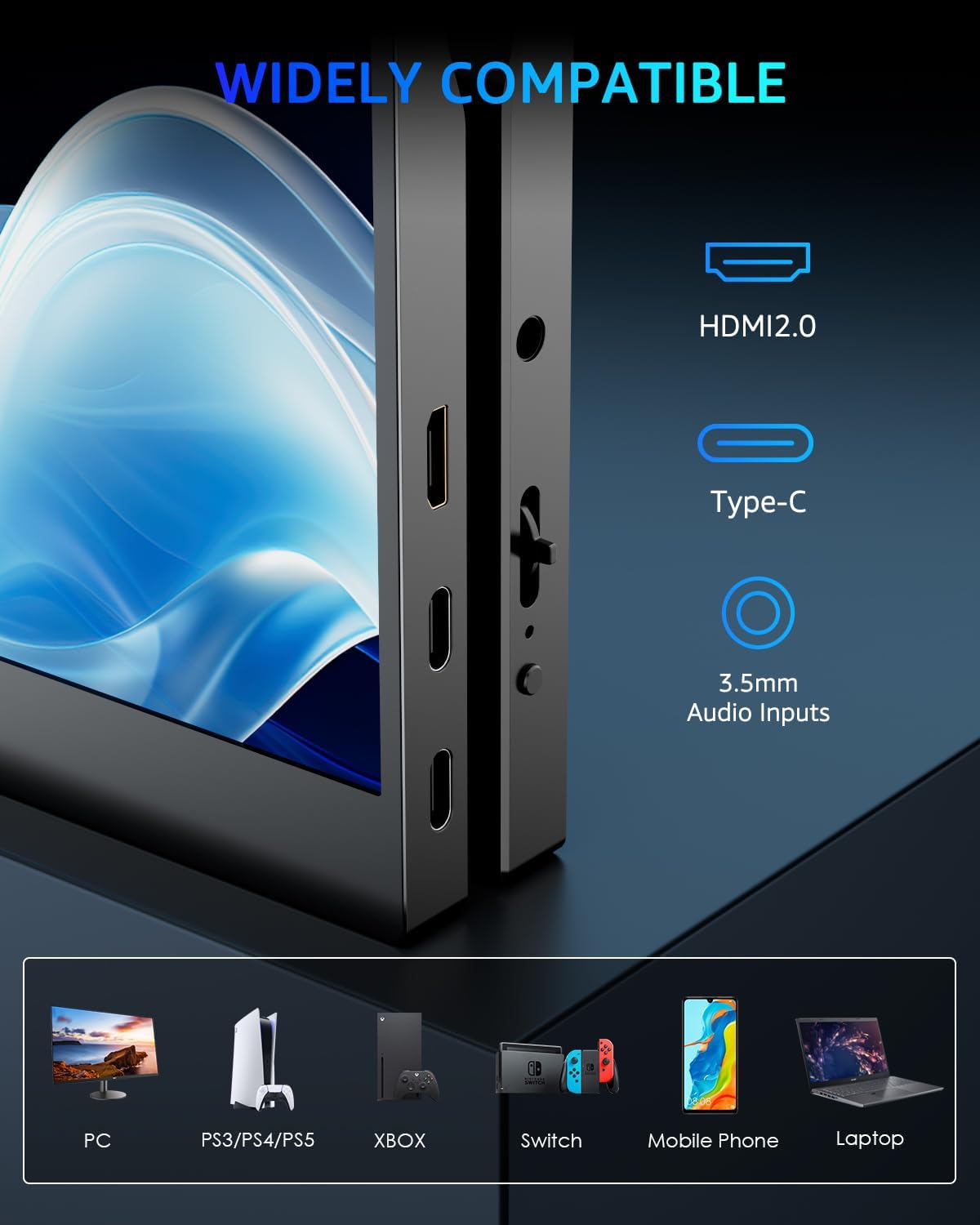 Yodoit - écran portable 15,6