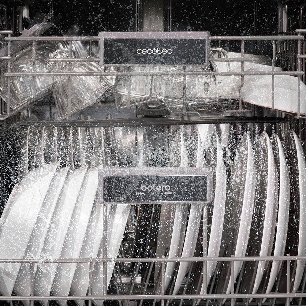 Cecotec - Bolero Aguazero 6500 Dark - 60 cm - 15 couverts, 6 programmes, moteur Inverter Plus