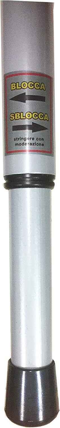 Castelmerlino - Table extensible marine 120x80 cm, pieds réglables 65-85 cm