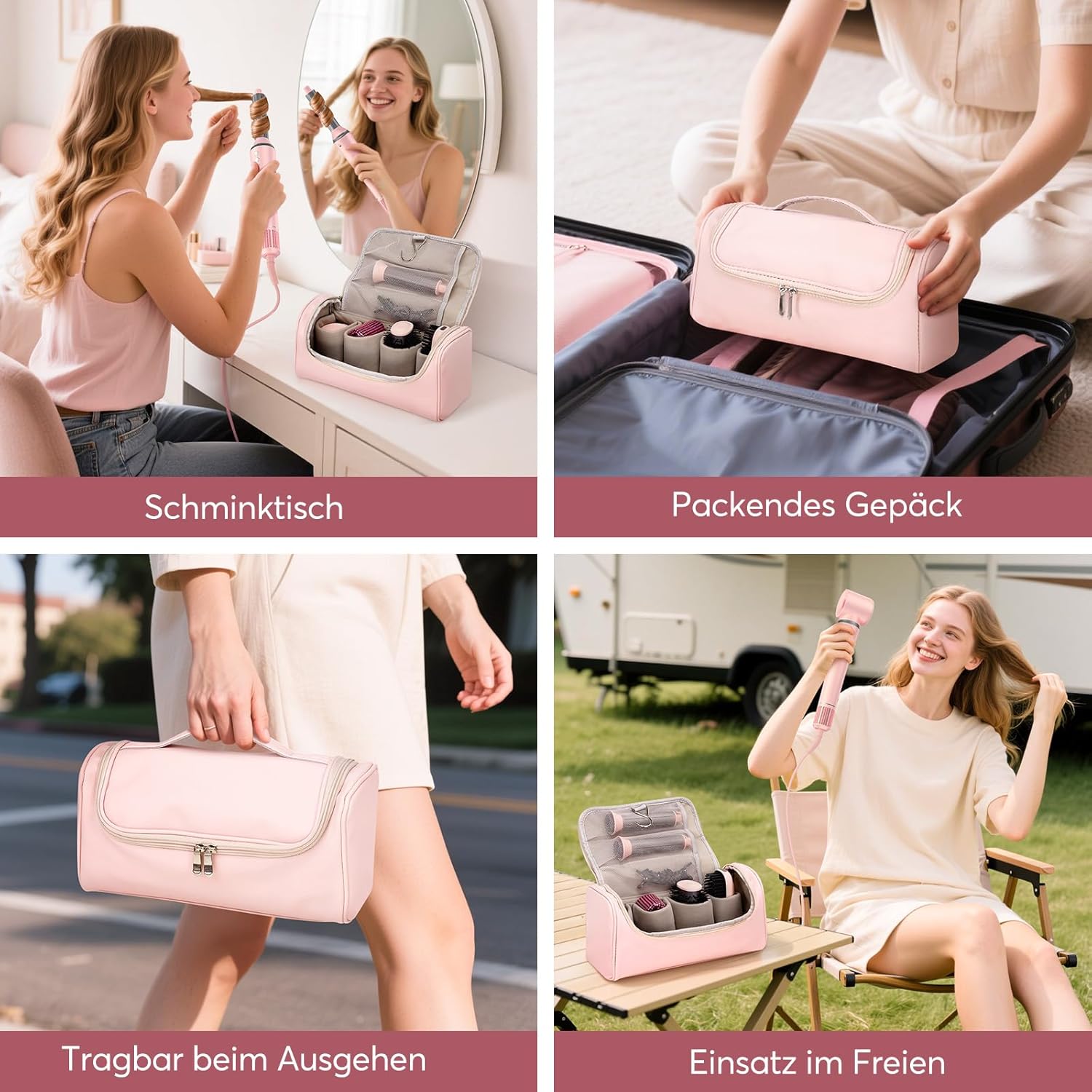 Bopcal - Hair Styler 5 en 1 avec sac - multi-accessoires styling