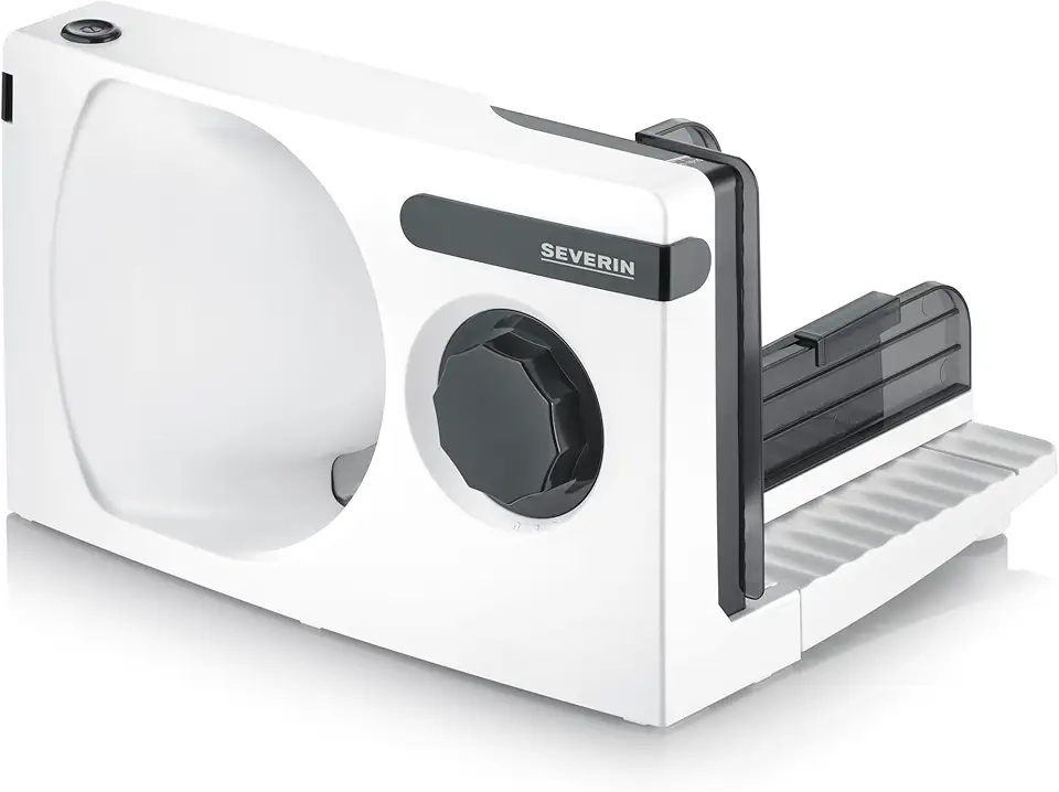 SEVERIN - trancheuse électrique 100W, lame inox amovible, coupe fine/épaisse, AS 3912