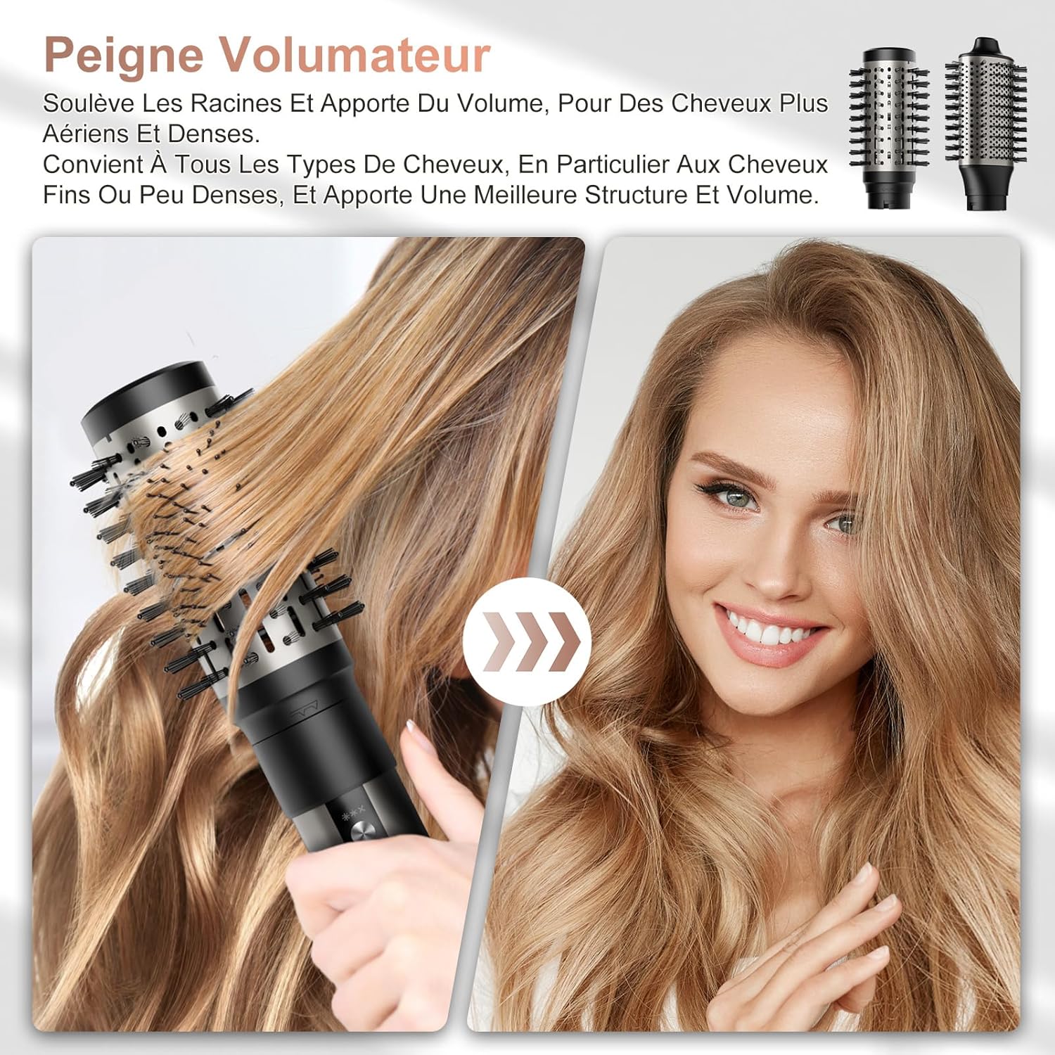 Air styler 6 en 1 - 110000 tr/min - séchage rapide, ionique, sans dommage