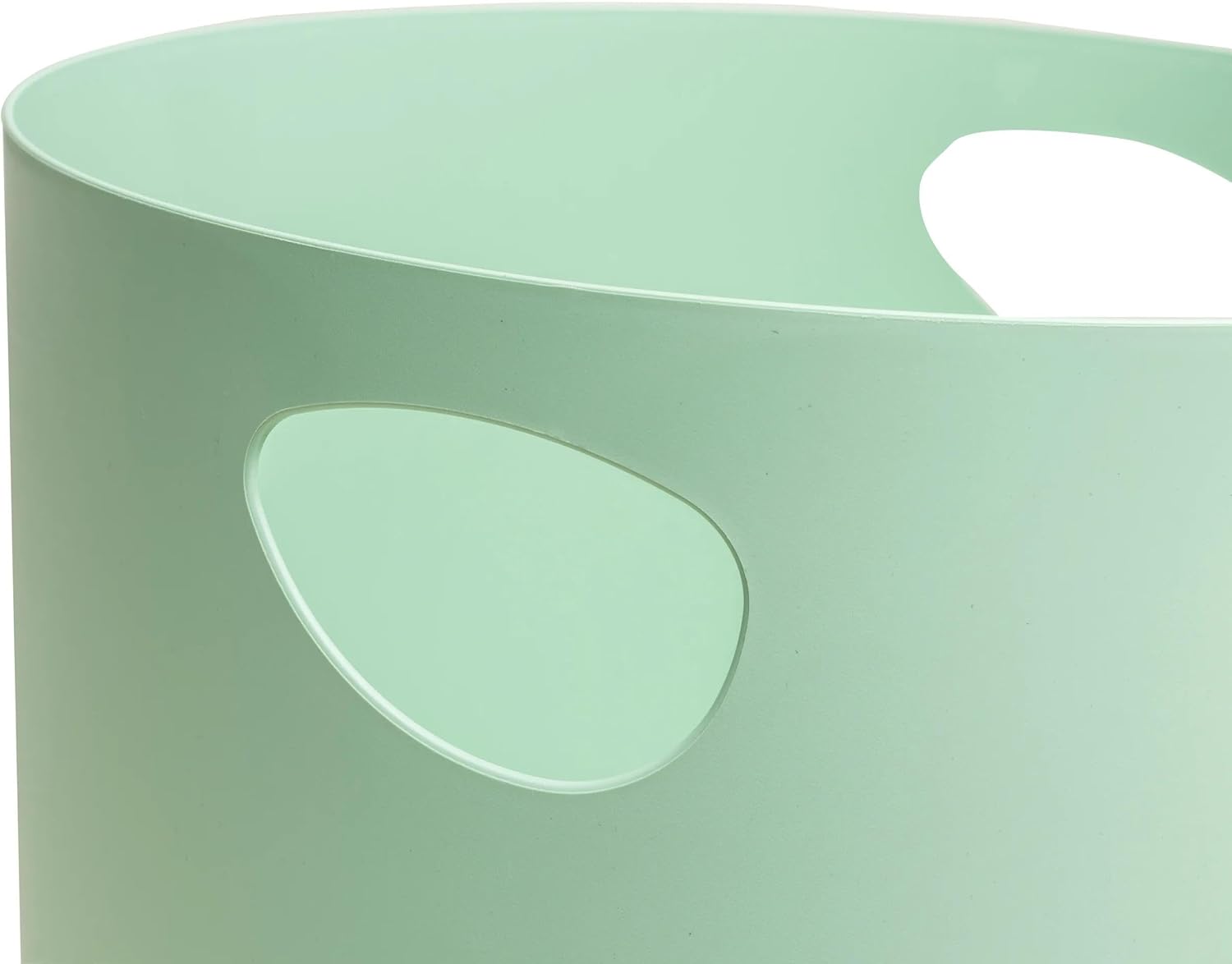 Exacompta - corbeilles à papier Ecobin - 15L, 26.3x26.3x33.5cm, avec poignées, vert sauge - 45380D