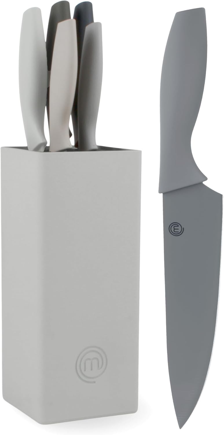 MasterChef - Bloc couteaux cuisine - acier inox - manche ergonomique