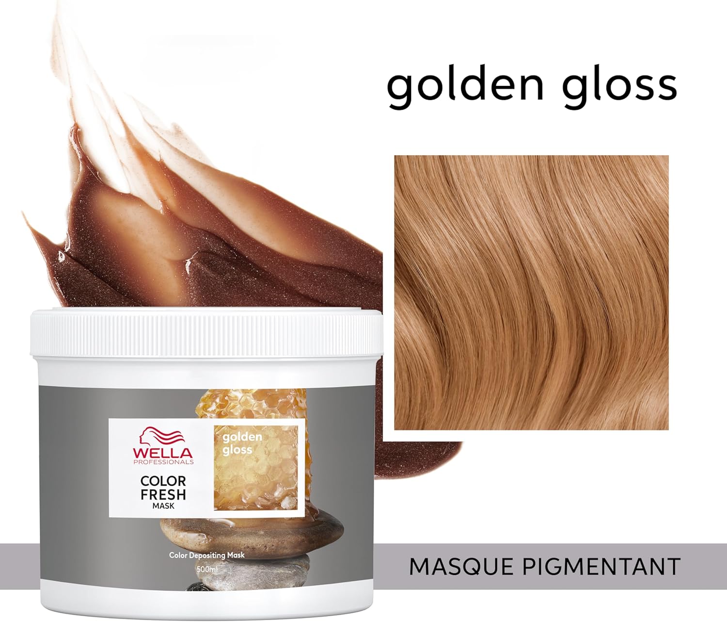 Wella Professionals - Color Fresh Mask - masque coloration temporaire hydratant, nuances blond à brun, zéro dommages