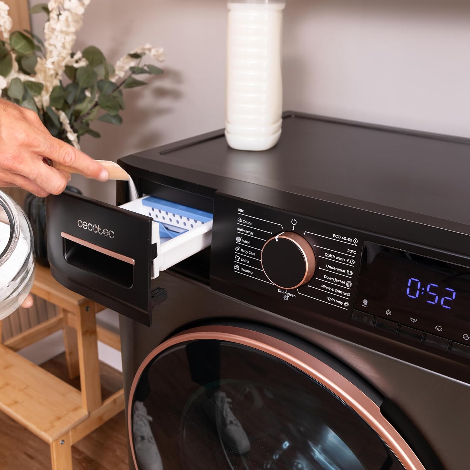 Cecotec - Bolero DressCode série - 8kg, 1400tr/min, vapeur, Inverter - 8610