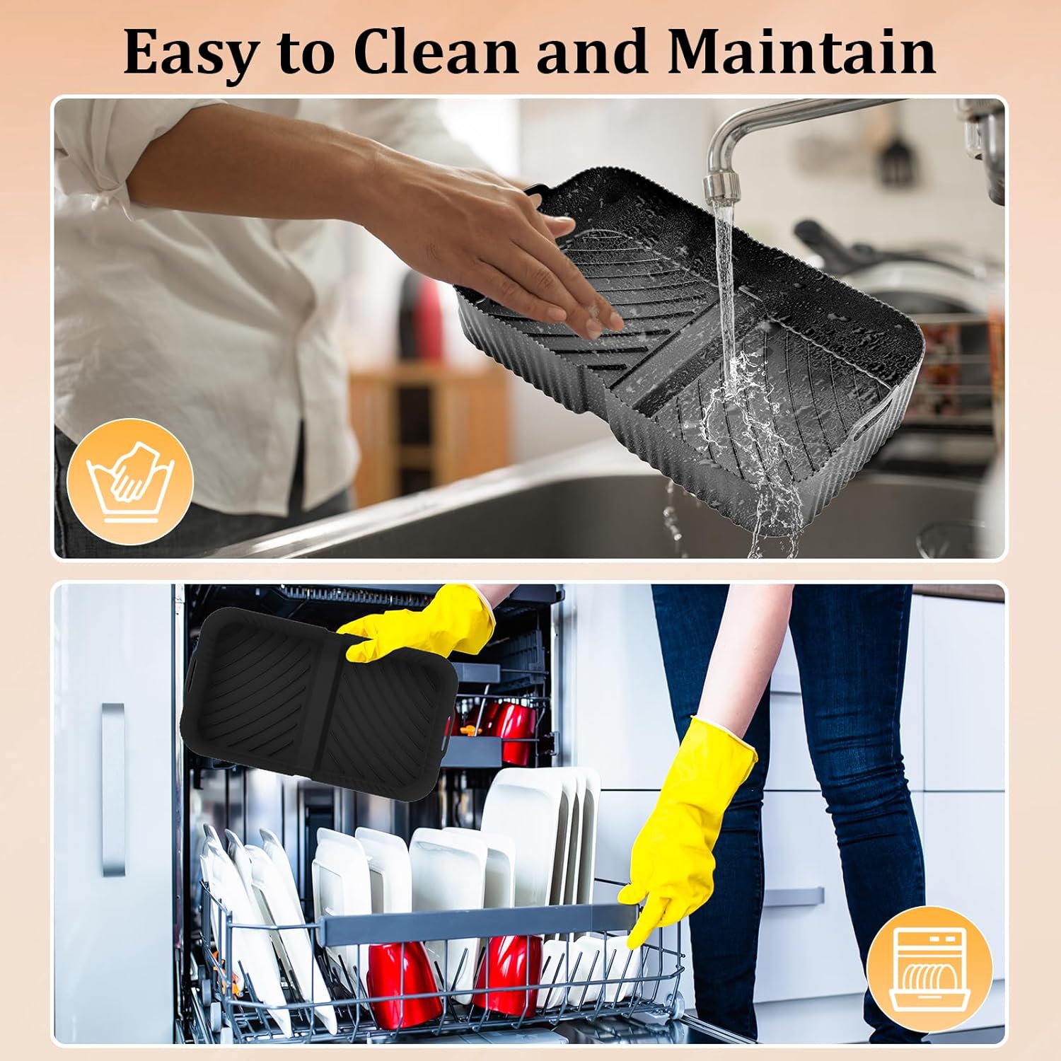 Accessoires air fryer silicone - 10.4L, 14 pièces, pour Ninja Foodi - AF500EU