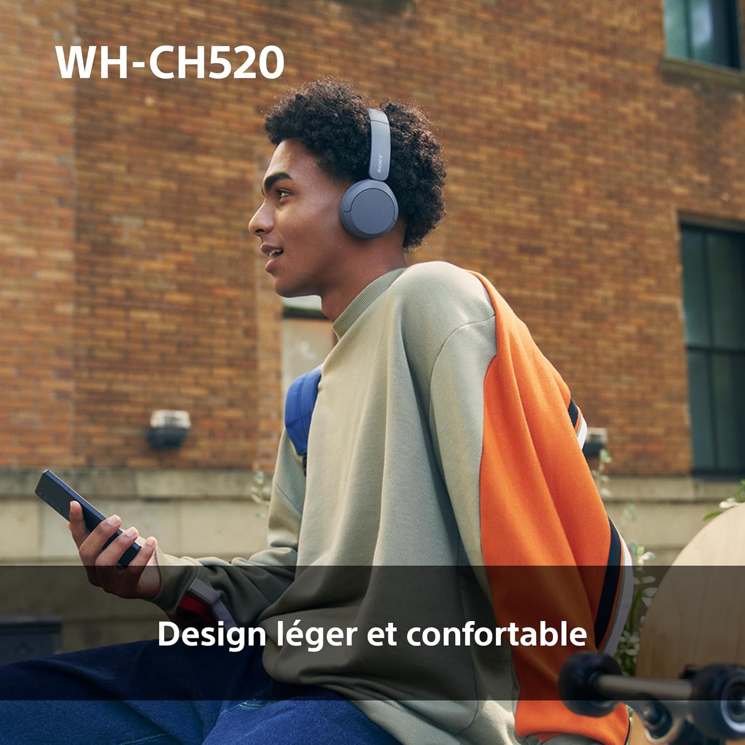 Sony - WH-CH520 série - casque sans fil - Bluetooth, micro, 50h autonomie
