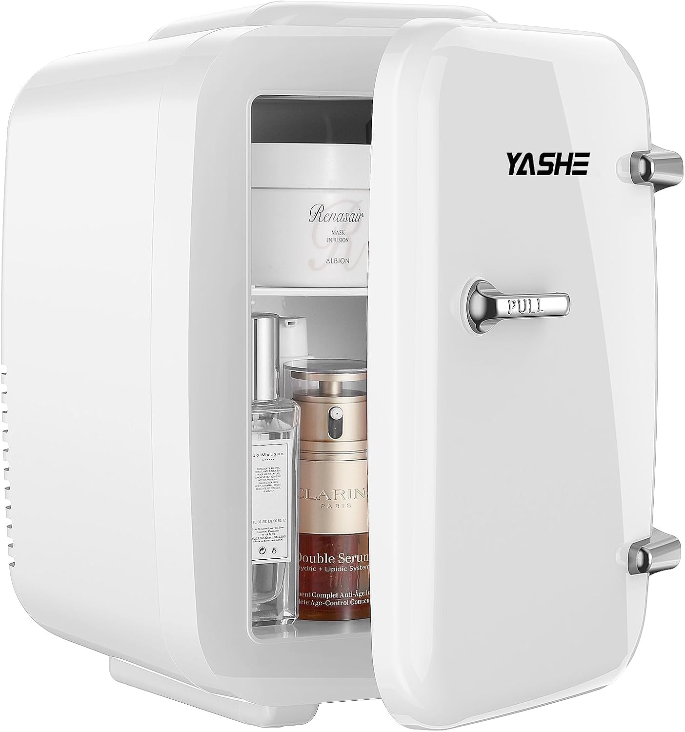 YASHE - Mini Frigo 4L - compact, 6 canettes, portable, blanc