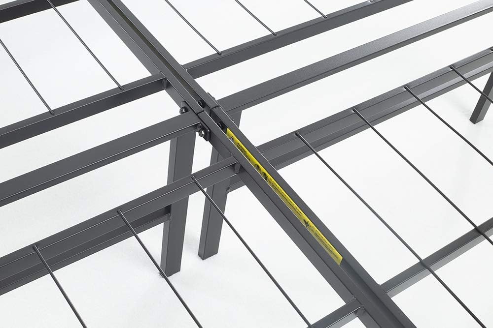 Amazon Basics - cadre de lit pliable 90x190x35.5 cm - montage facile, rangement spacieux