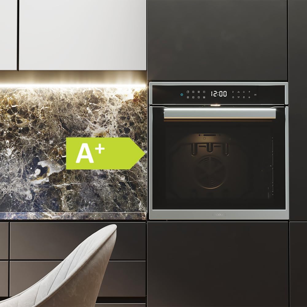 Cecotec - Four pyrolyse 60cm, 81L, 3400W, 11 fonctions Edge P506000