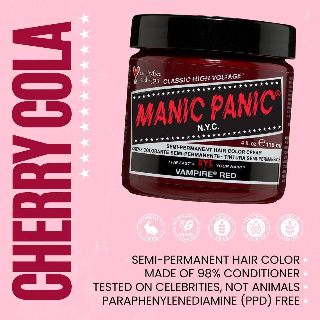 Manic Panic - Classic Creme - 118ml - Vegan, semi-permanent, Vampire Red
