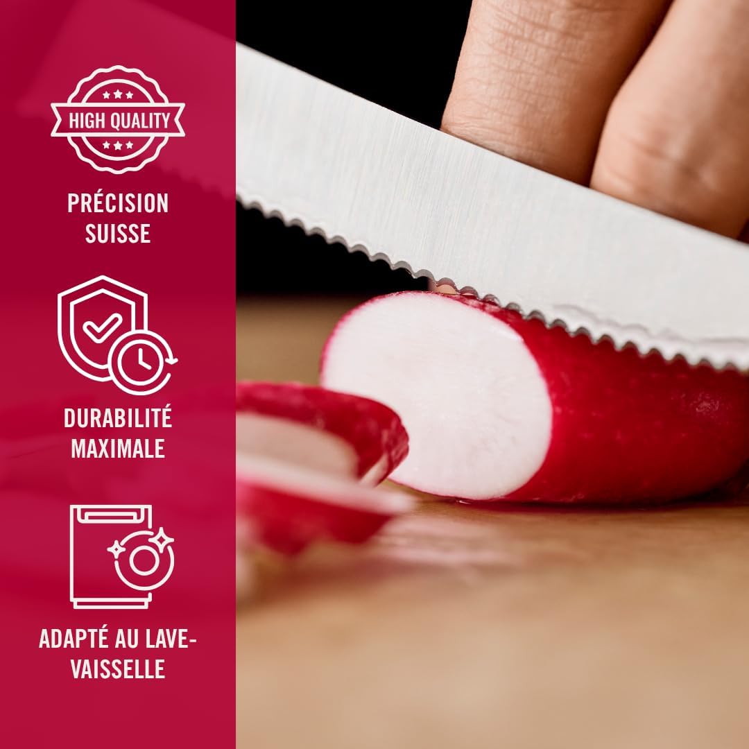 Victorinox - Swiss Classic - 11 cm - Couteau à pain dentelé, set 6 pièces