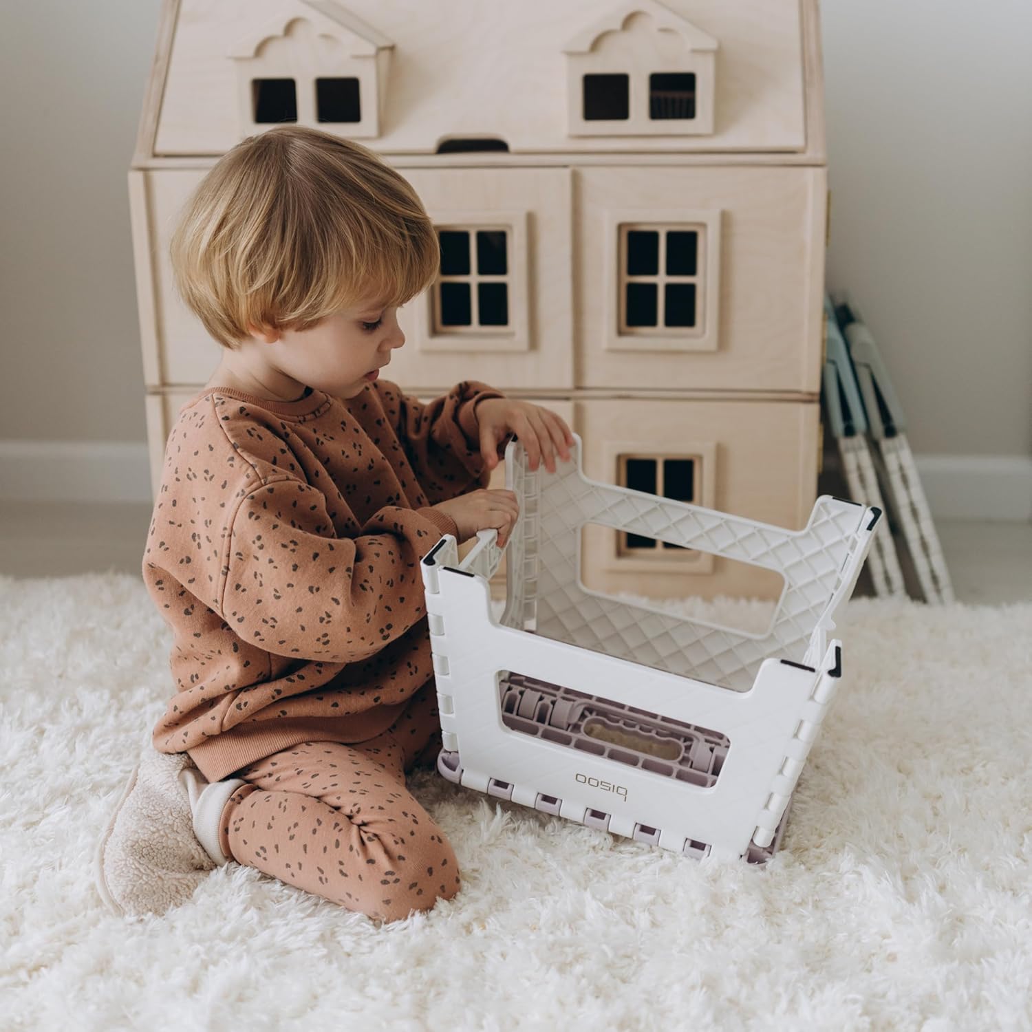 Bisoo - Tabouret pliable enfant, 22cm, portable WC/bain, lilas