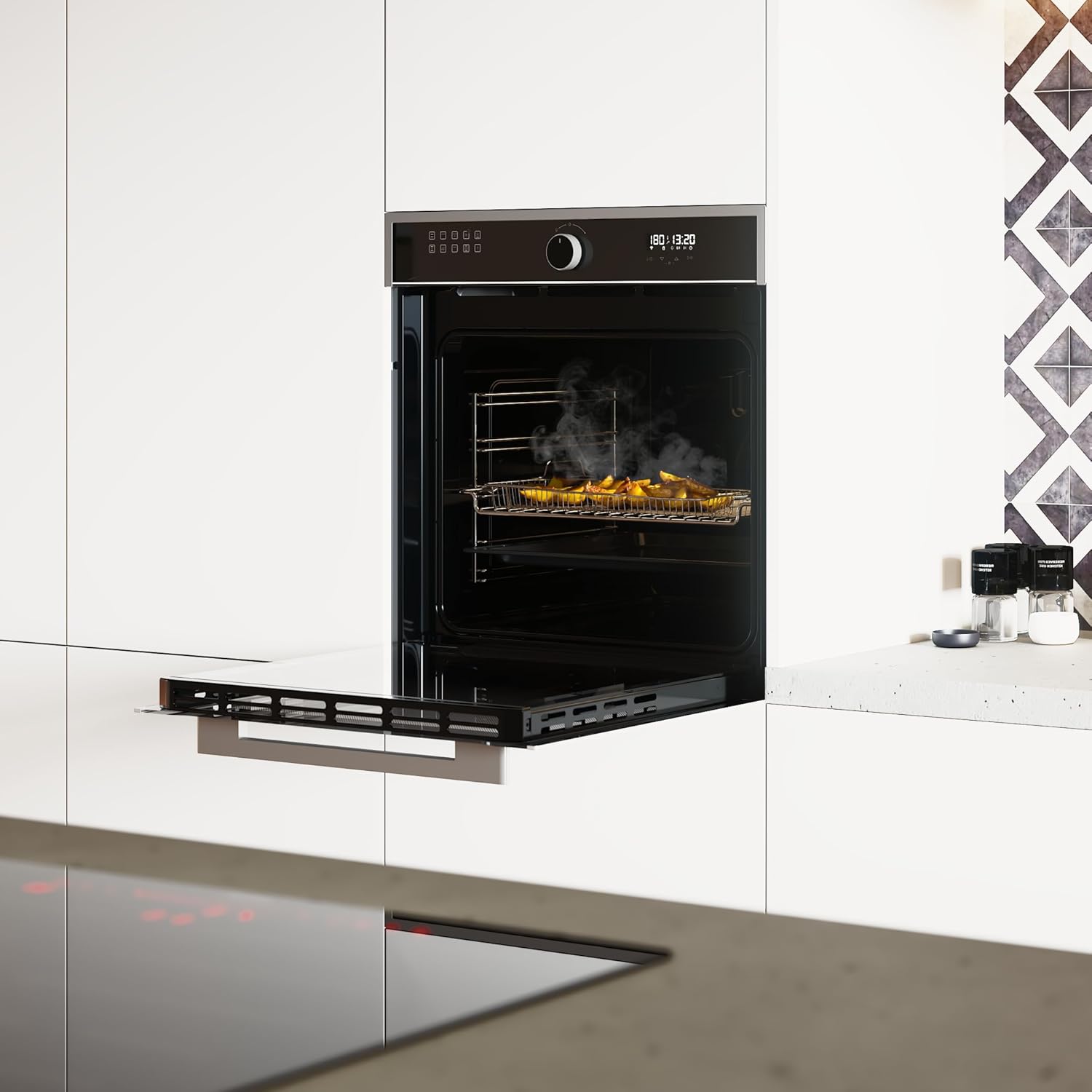 Cecotec - Bolero Hexa Edge - 60 cm, 81L, 3400W, 11 fonctions, Airfryer, AF316000