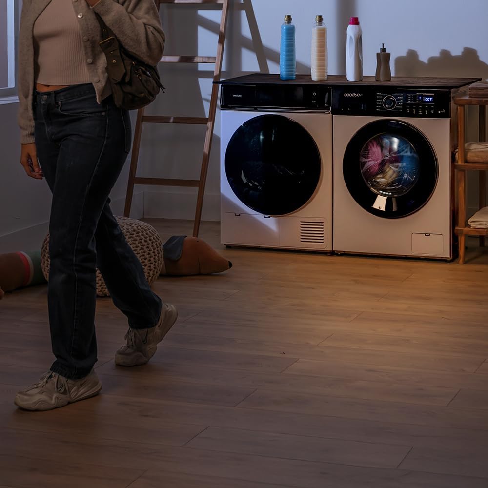 Cecotec - Bolero DressCode 7150 - 7 kg - 1400 tr/min, classe A, vapeur, Inverter Plus, sécurité enfant