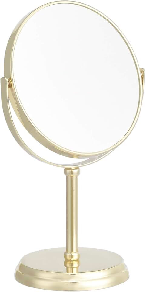 maxii-dealz Basics – Miroir sur pied rond, 18.3x12.5x30 cm, grossissant x5