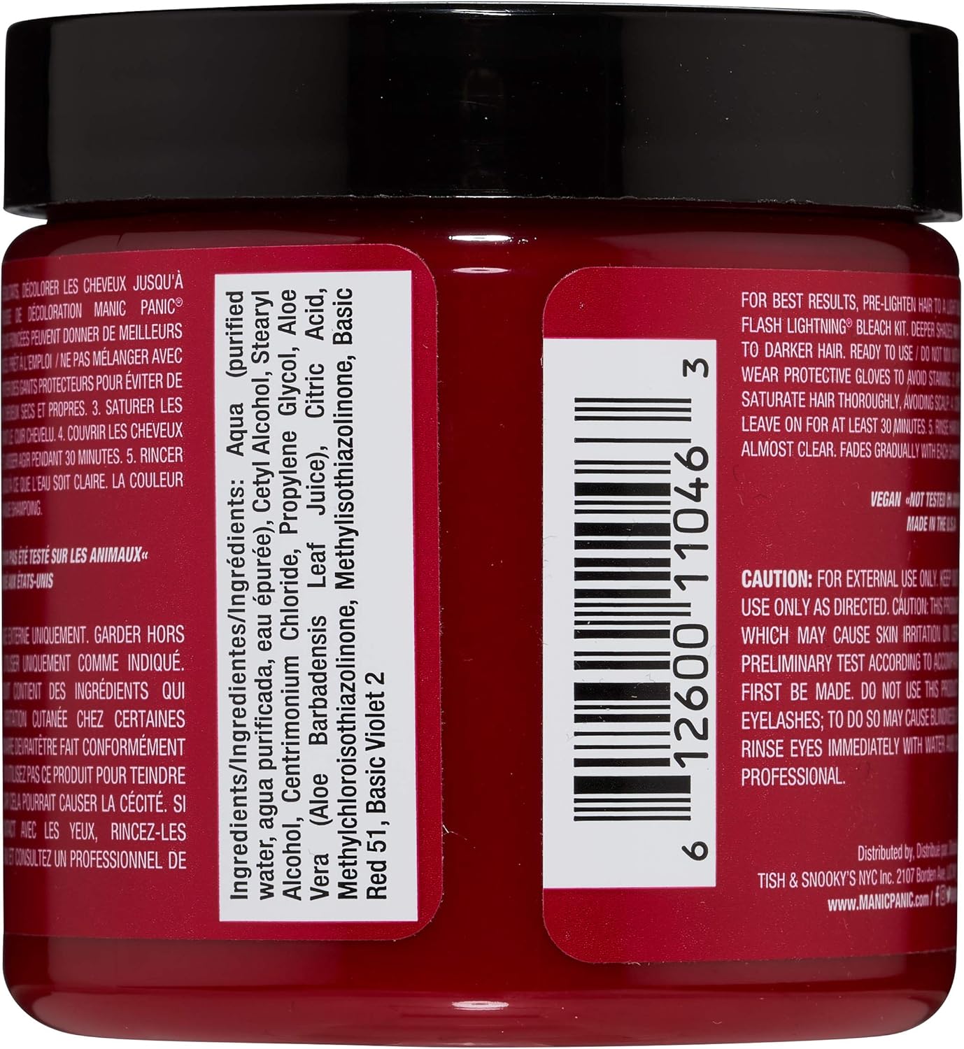 Manic Panic - Crème coloration semi-permanente Cleo Rose - cheveux - couleur intense, tenue longue durée