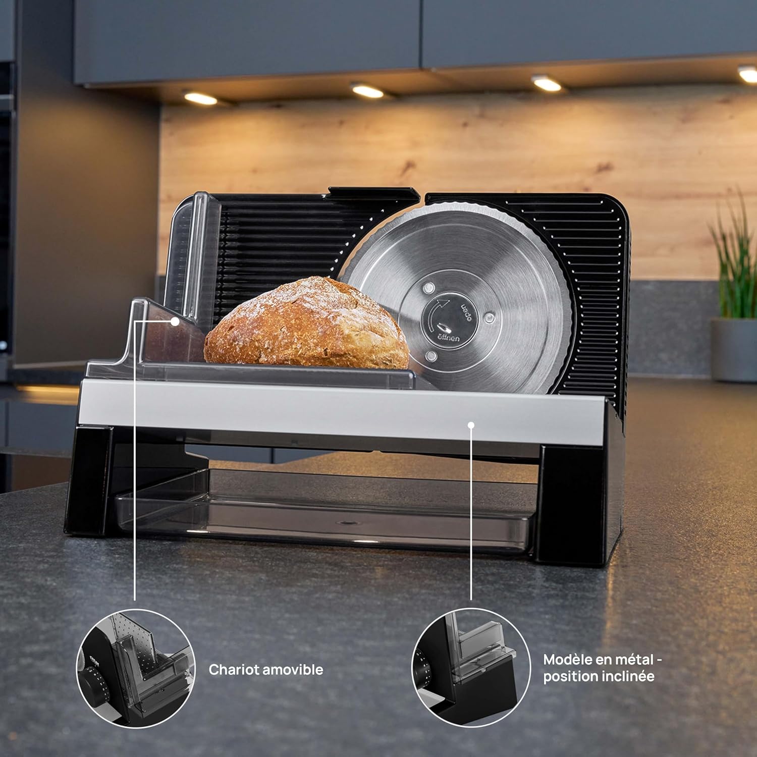 Ritter - Trancheuse E16 - compacte - moteur ECO, noire, fabrication allemande