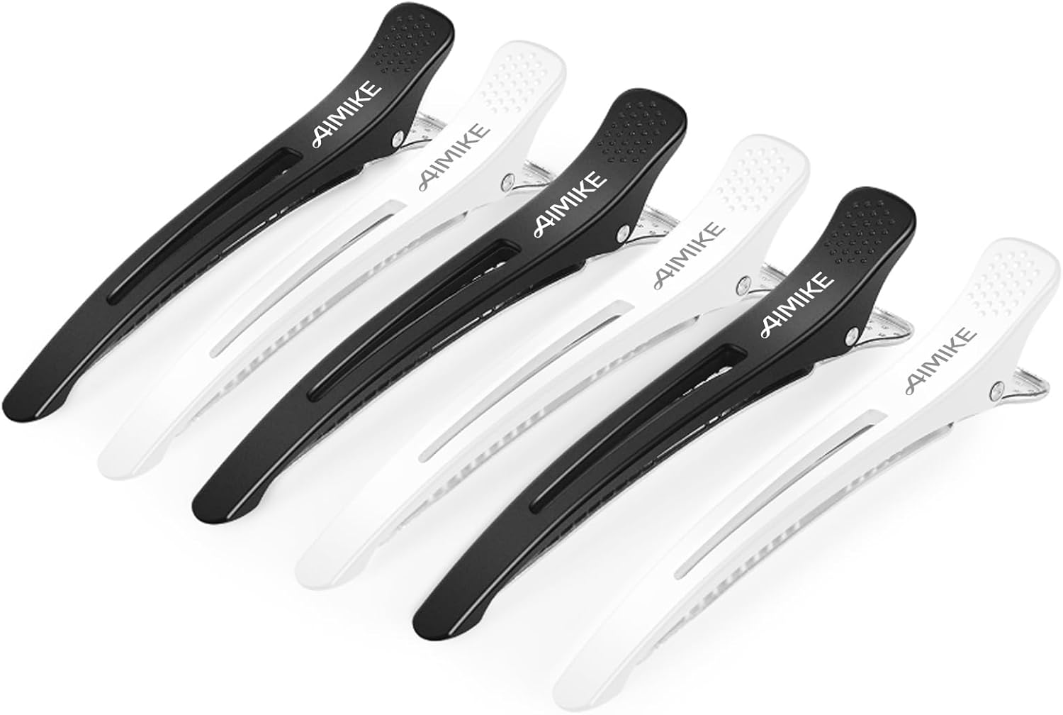 AIMIKE - Pince Crocodile - 6pcs - Antidérapantes, sans trace, cheveux épais et fins