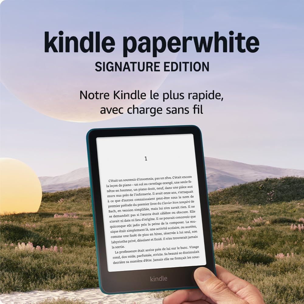 maxii-dealz - Kindle Paperwhite Signature Edition - 32 Go - Éclairage auto, charge sans fil, vert métallisé