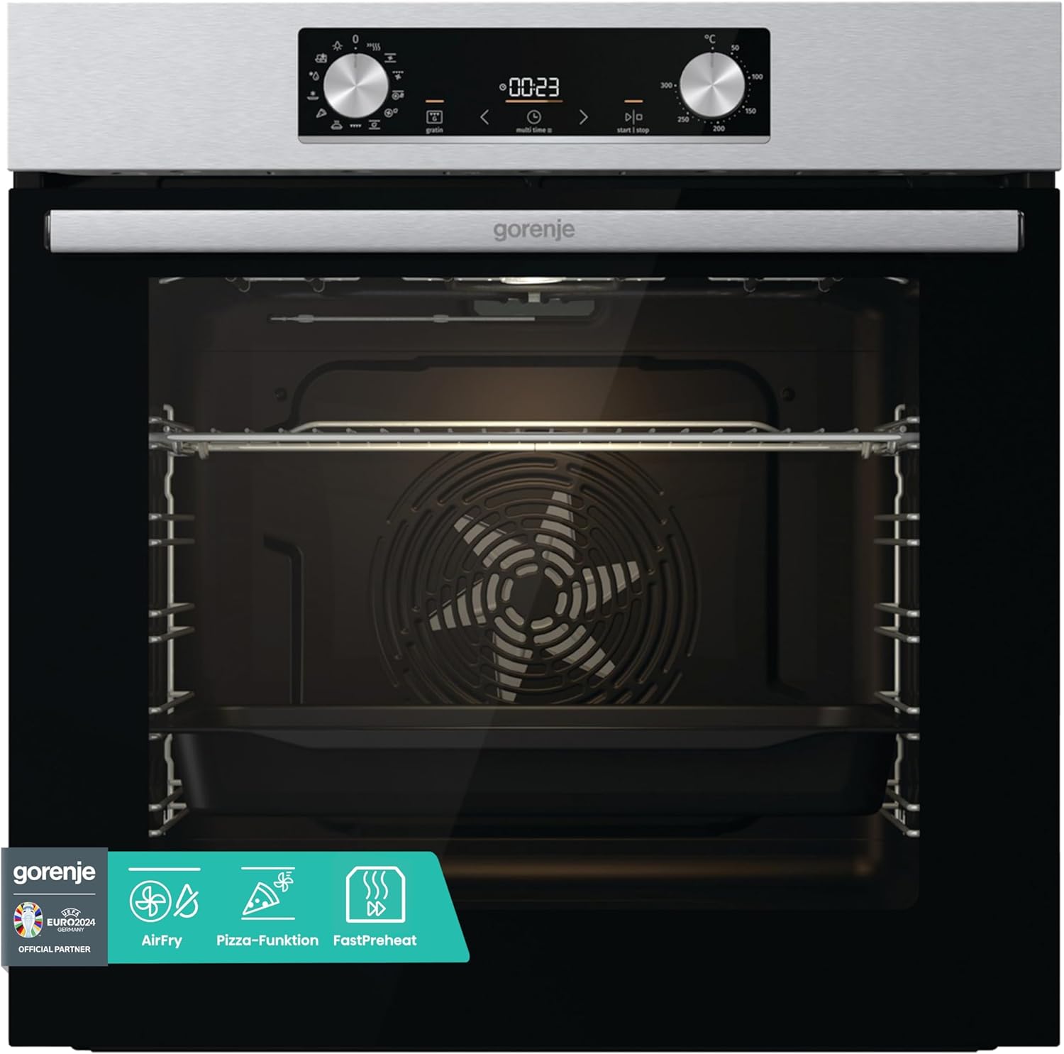 Gorenje - OptiBake encastrable - 77L - AirFry, AquaClean, grill, 300°C - BOS6737E02X