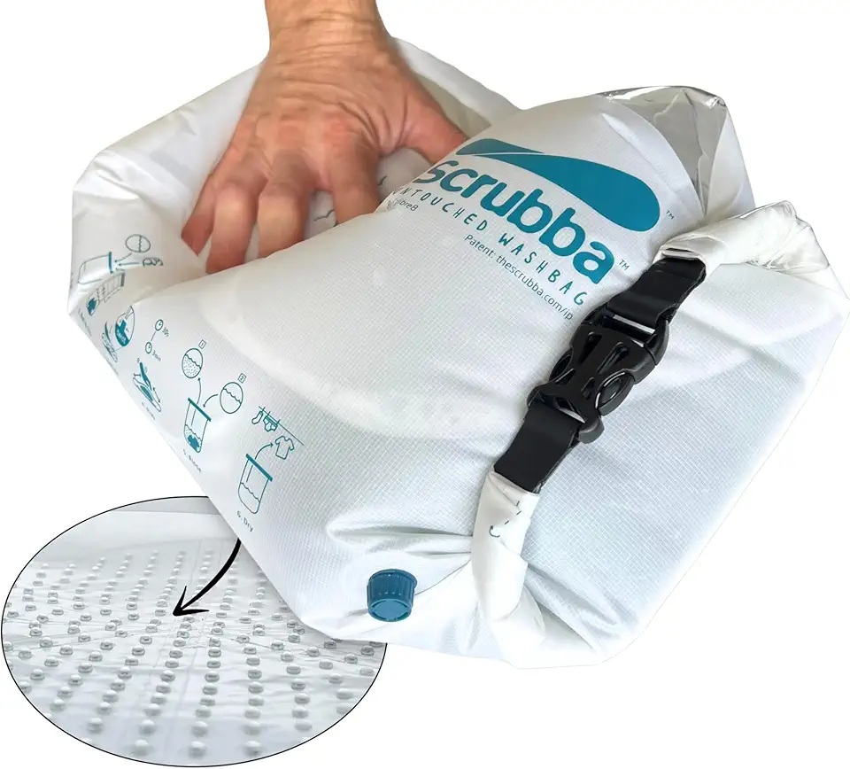Scrubba - sac de lavage portable léger 150g - manuel, écoresponsable