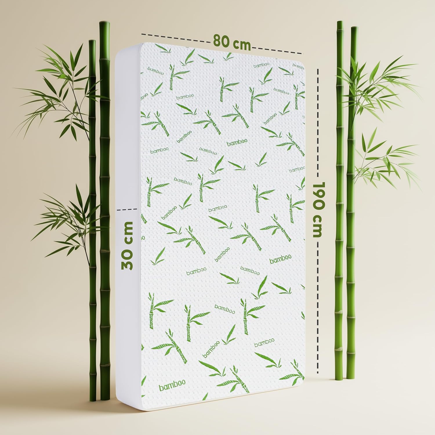 Utopia Bedding - Protège-matelas série Premium - 80x190x30 cm - imperméable, viscose, Oeko-Tex