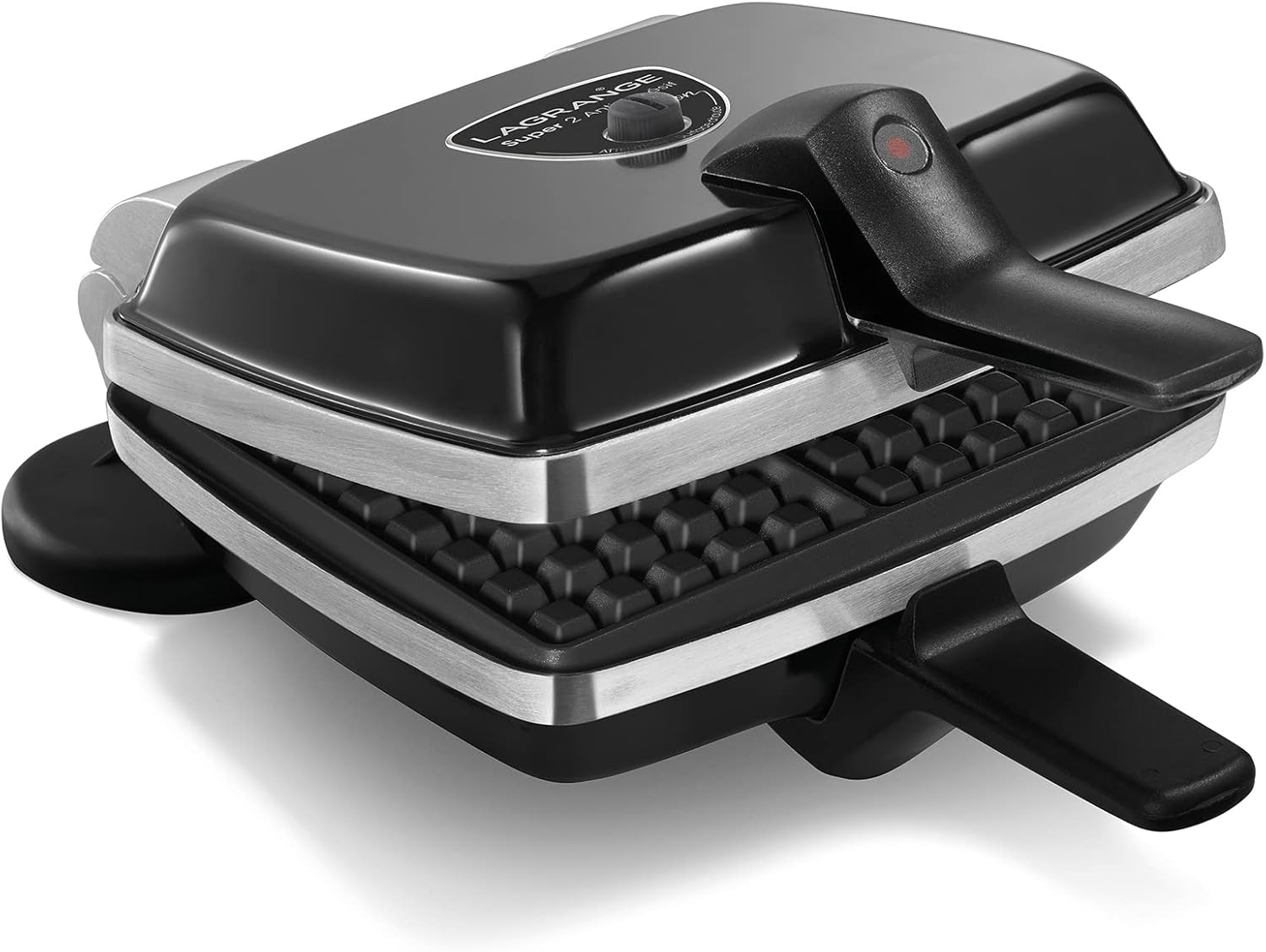 Lagrange - Super2 - 1000W, plaques gaufre/gaufrette, réversible, 039224