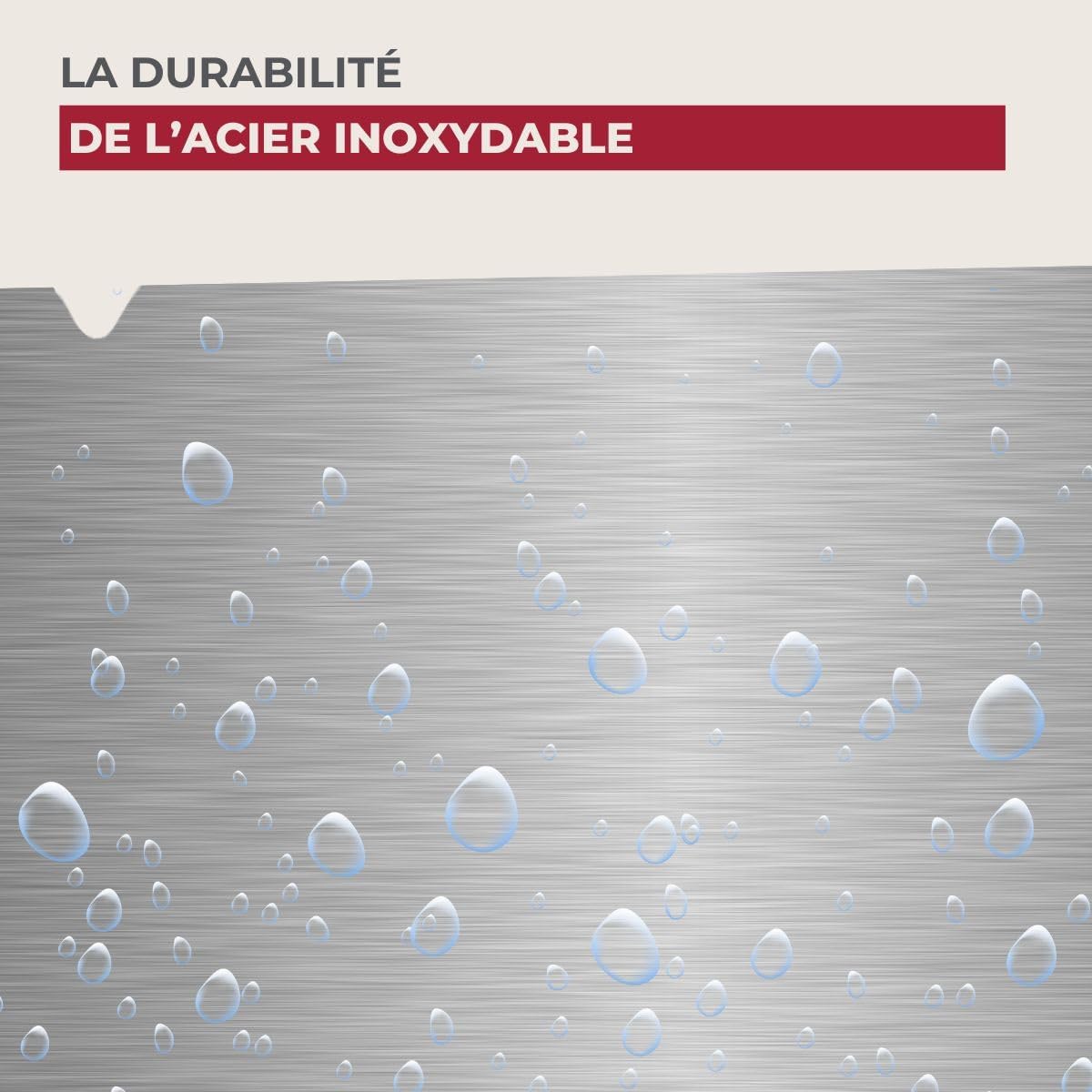 Nirosta - couteau de cuisine série 41836 - 20x2cm lame 8,5cm inox