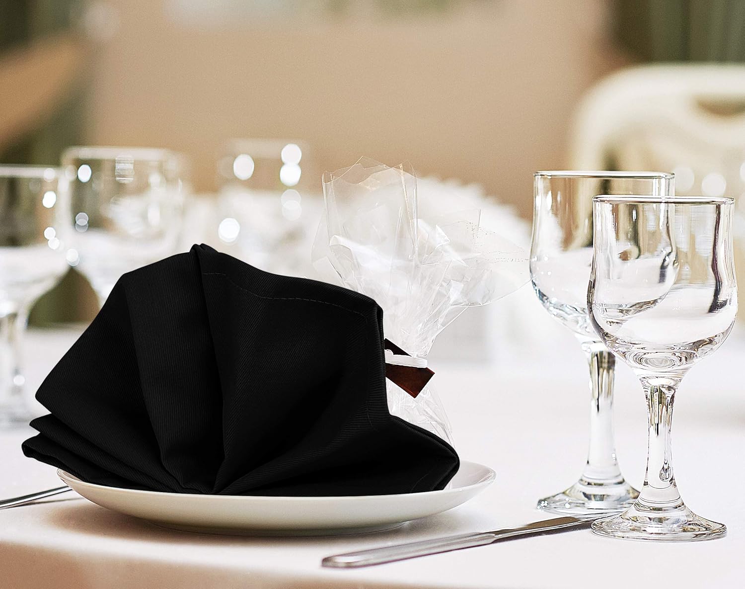 Utopia - serviettes de table coton réutilisables 46x46 cm, lot de 12