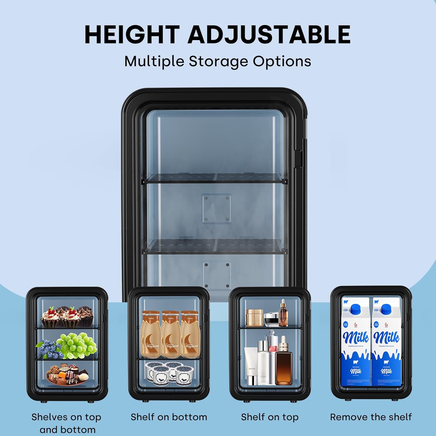 Enventor - Mini Frigo 10L - 12V/220V - Refroidissement & Chauffage