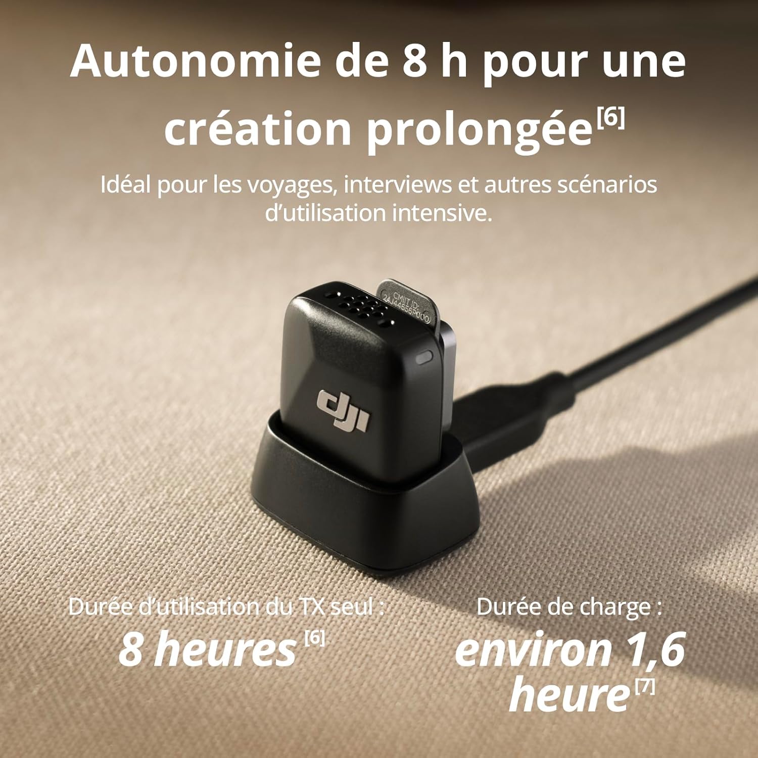 DJI - Mic Mini Série - ultra-léger, audio haute qualité, annulation bruit