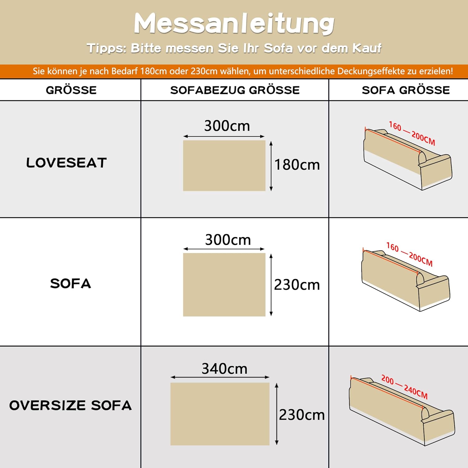 MYSKY HOME - housse canapé - 230x300cm - anti-rayures, protection animaux