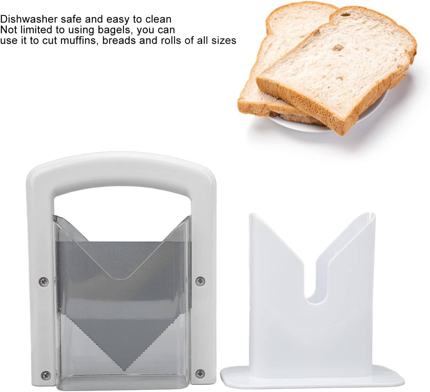 Focket - trancheur de bagel avec bouclier, lave-vaisselle, sécurité