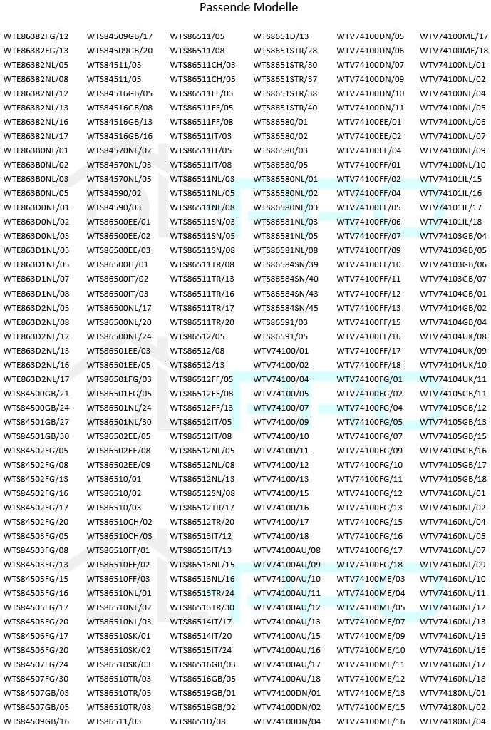 Bosch - poignée sèche-linge, plastique blanc, 225x70x45 mm, 00644221