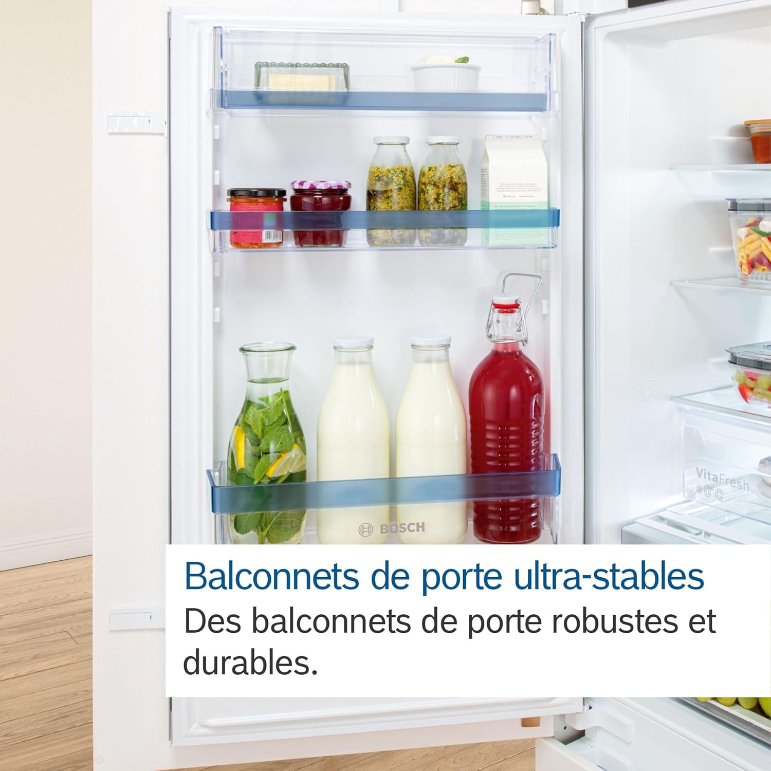 Bosch - Série 4 - 177,2x54,1 cm - Frigo congélateur encastrable, 267L - KIV86VSE0