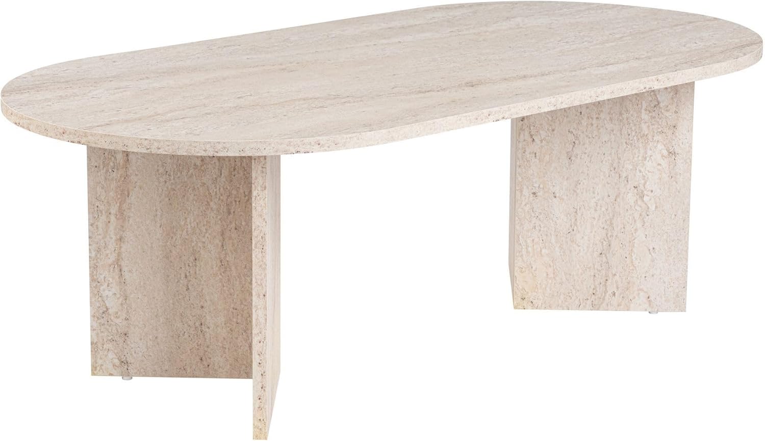 Hanah Home - Élégante table à café - 119x39,8x60 cm - mélamine 18mm, design marbre