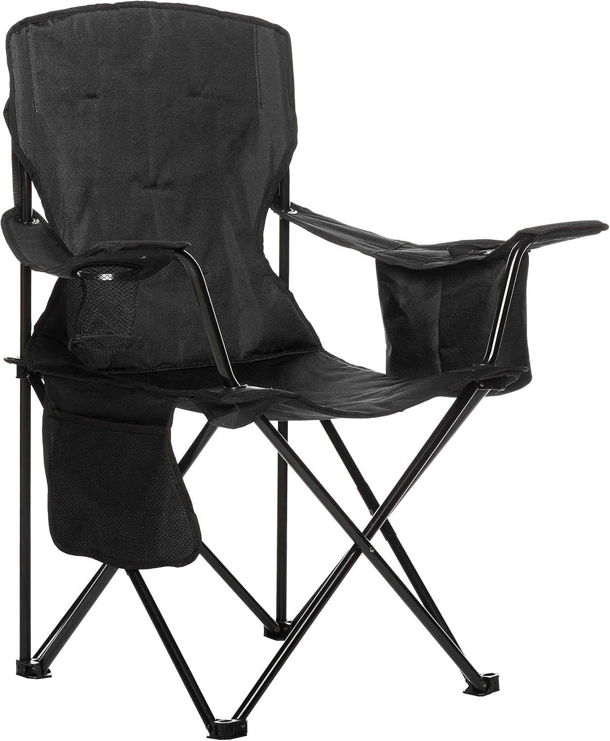 maxii-dealz Basics - Chaise de camping - dossier haut, poche isotherme, pliable