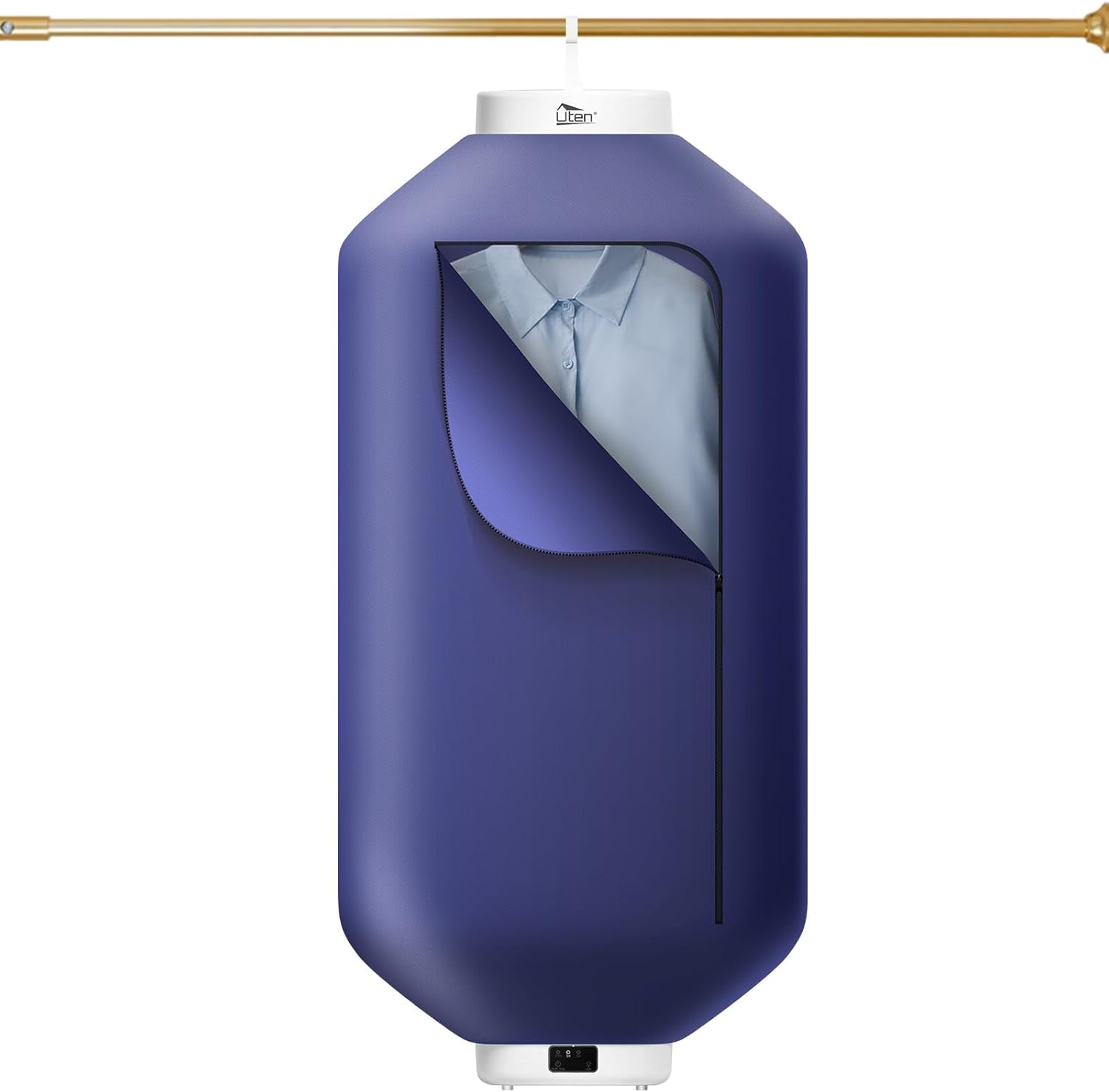 Uten - Mini Séchoir 600 W - Compact - Séchage rapide, minuterie, arrêt auto