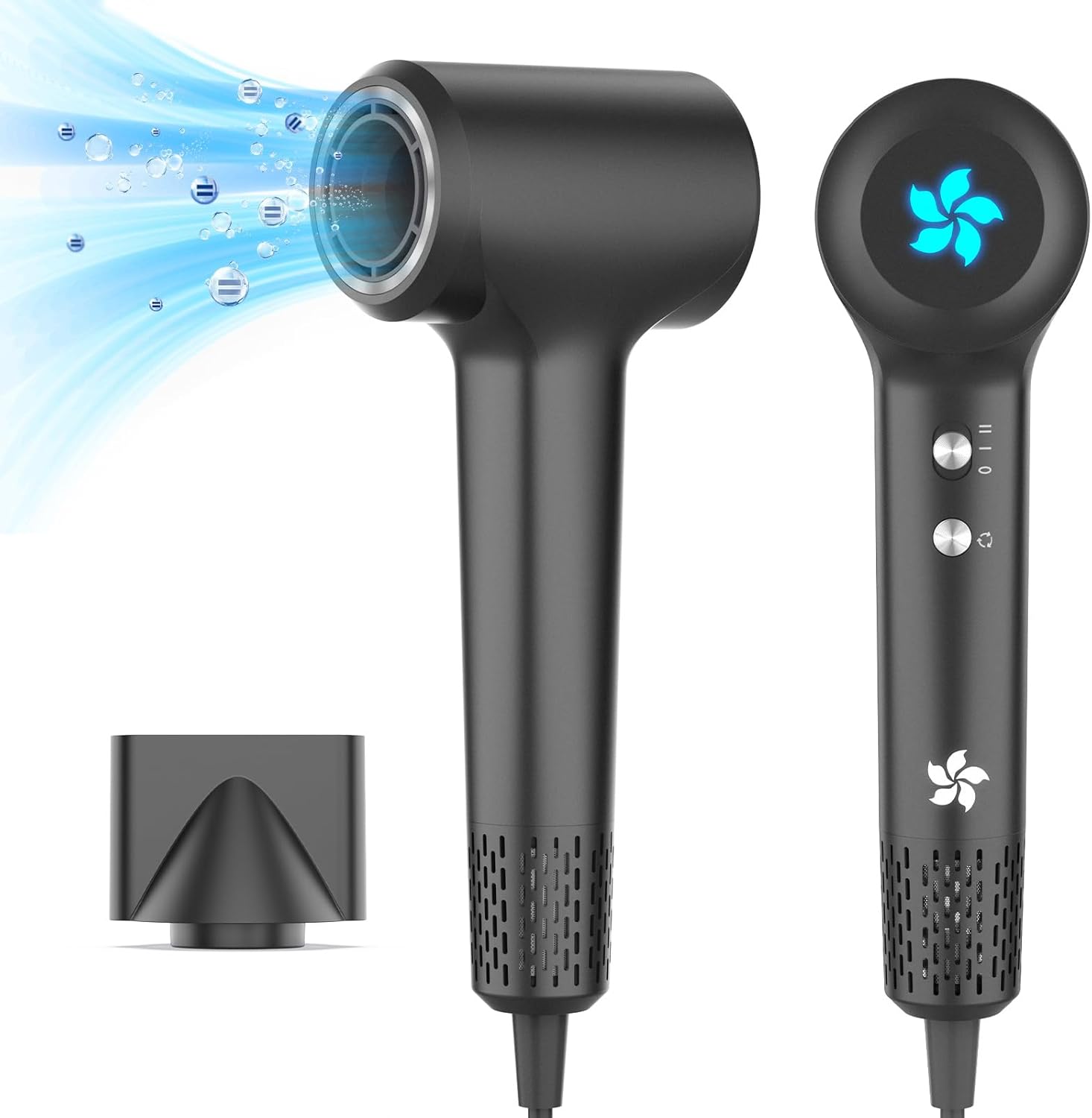 Sèche-cheveux - moteur 110 000 tr/min, 1500W, séchage rapide, 57 dB